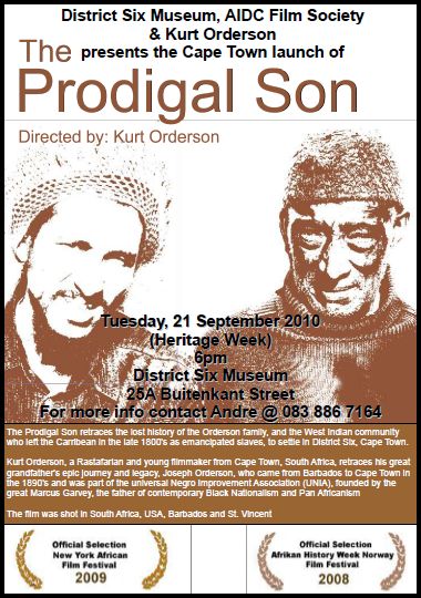 AIDC Film Society – Cape Town Launch of “The Prodigal Son”