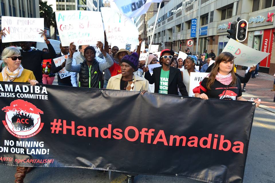Amadiba Solidarity Action – Mining equals death not development